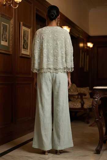 Aditi Somani Embroidered Cape Pant Set