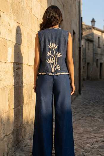 Aditi Somani Denim Jacket and Pant Set
