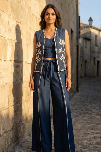 Aditi Somani Denim Jacket and Pant Set
