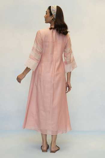 AM by Anita Mittal Zara Mul Chanderi Kurta & Pant Set 