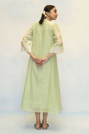 AM by Anita Mittal Zara Mul Chanderi Tunic & Pant Set 