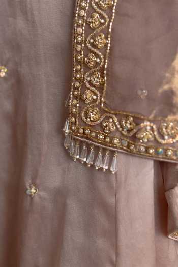 Shop Mint Blush Purple Organza, Tissue, Vegan Silk Square Orchid Embroidered Blouse Lehenga Set Online at Aza Fashions Shop_Mint Blush_Purple Organza, Tissue, Vegan Silk Square Orchid Embroidered Blouse Lehenga Set _Online_at_Aza_Fashions