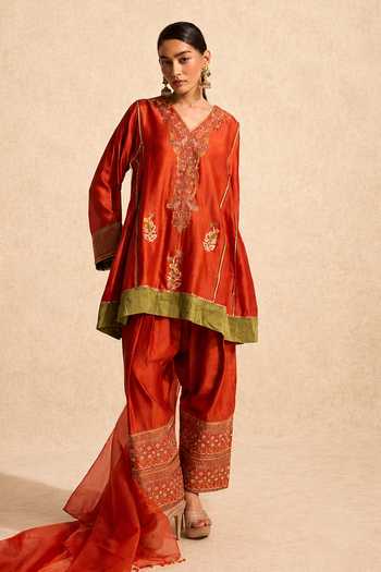 Meesa Leela Hand Embroidered Anarkali Set 