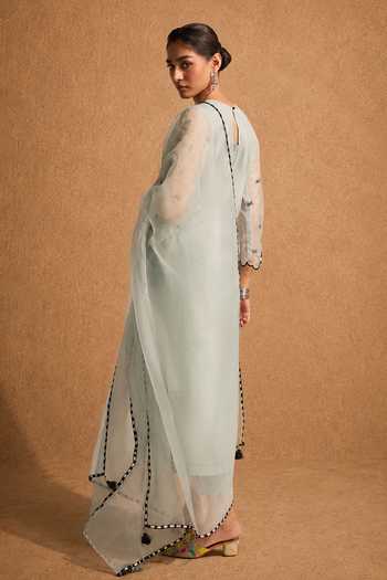 Meesa Inaya Yoke Embroidered Kurta Set 