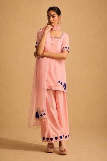 Meesa Mehnoor Hand Embroidered Kurta Set 