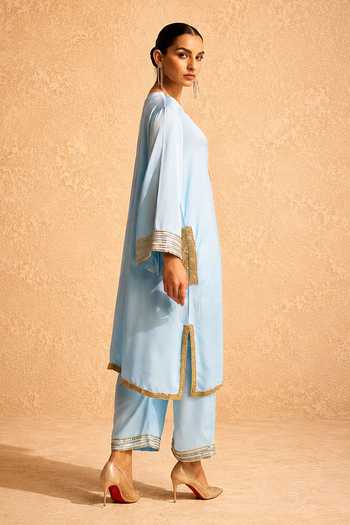Meesa Rubaru Hand Embroidered Kurta & Pant Set 