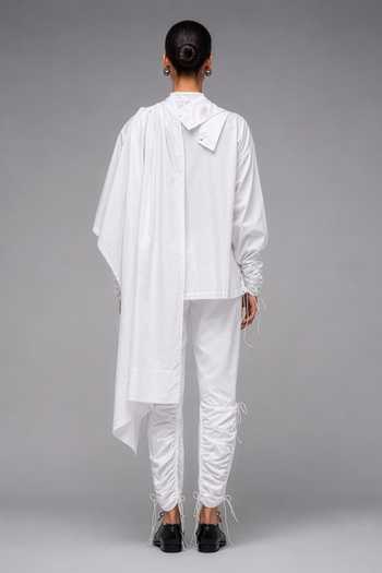 Saim Pocket Saree Draped Shirt 