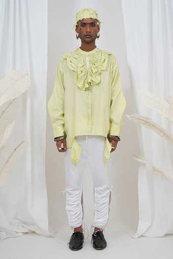 Saim Gathered Double Hoodie Shirt 