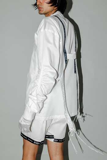 Saim Gathered Suspender Shirt 