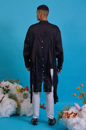Saim Multi Sleeve Asymmetric Shirt 