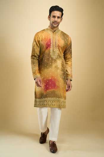 Arihant Rai Sinha Multi Color Silk, Viscose, Polyester Woven Buttis And Embroidered Kurta Set at Aza Fashions Arihant Rai Sinha_Multi Color Silk, Viscose, Polyester Woven Buttis And Embroidered Kurta Set _at_Aza_Fashions