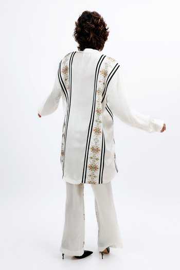 Saim Suspender Stripe Pattern Shirt & Trouser Set 