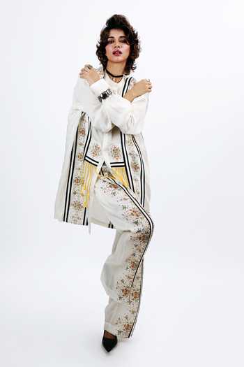 Buy_Saim_Off White Silk Suspender Stripe Pattern Shirt And Trouser Set _Online_at_Aza_Fashions