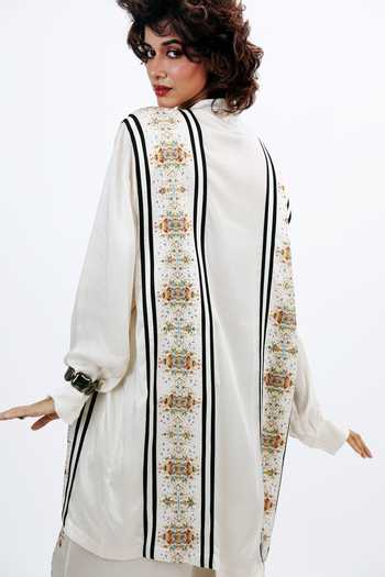Shop_Saim_Off White Silk Suspender Stripe Pattern Shirt And Trouser Set _Online_at_Aza_Fashions