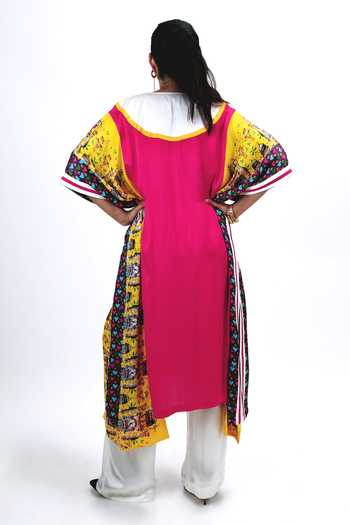 Saim Panelled Kaftan & Trouser Set 