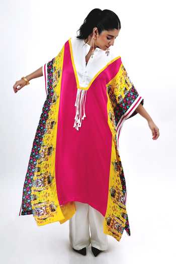 Saim Panelled Kaftan & Trouser Set 