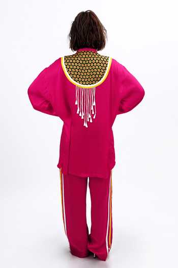 Saim Scallop Tassel Shirt & Trouser Set 