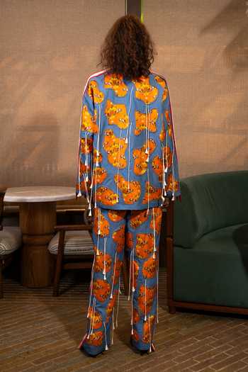 Saim Amoeba Fringed Jacket & Trouser Set 