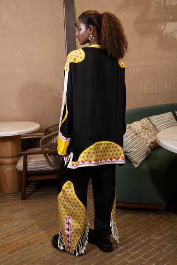 Saim Taj Mahal Print Top & Trouser Set 