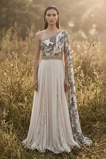 Basanti Kapde aur Koffee Moonlit Fleur Embroidered Jumpsuit 