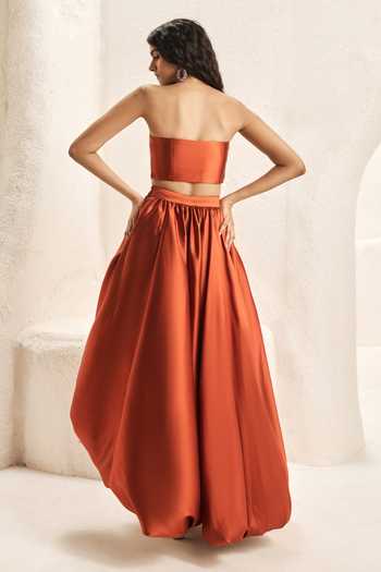 Nirmooha Dome Taffeta Corset & Balloon Skirt Set
