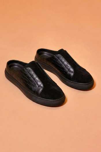Dmodot Nero Croco Mules 