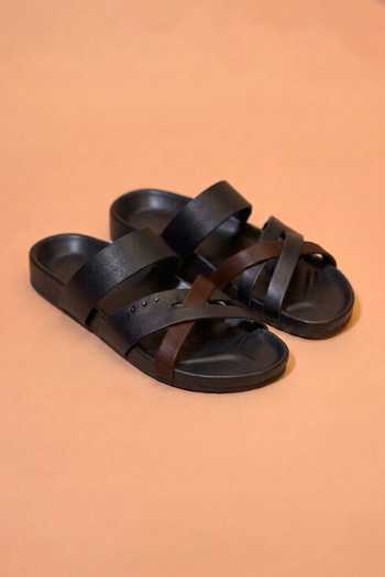 Dmodot Corko Ombro Nero Flats 