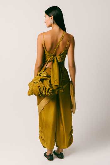 Ituvana Rimba Silk Dhoti Pant Set 