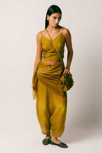 Ituvana Rimba Silk Dhoti Pant Set 