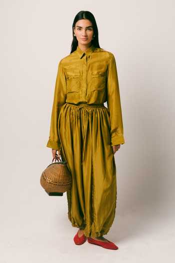 Ituvana Cahaya Silk Balloon Pant Set 