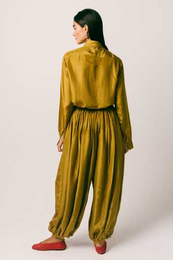 Ituvana Cahaya Silk Balloon Pant Set 