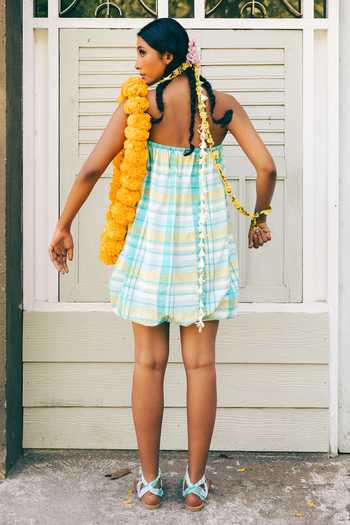 Ituvana Pelangi Cotton Balloon Dress 