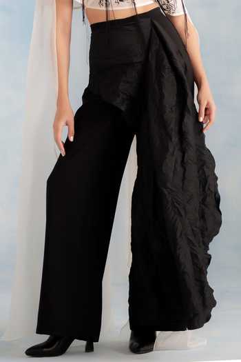 Buy Richa Khemka Ivory Organza, Georgette, Twill Noirla Draped Pant Set Online at Aza Fashions Buy_Richa Khemka_Ivory Organza, Georgette, Twill Noirla Draped Pant Set _Online_at_Aza_Fashions