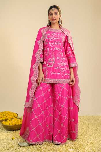 Roohbyridhimaa Pink Mehrban Kurta Set 