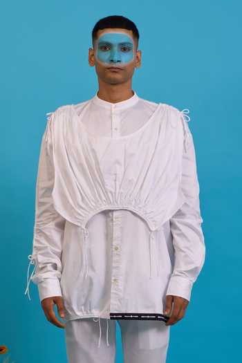 Saim Gathered Apron Shirt 