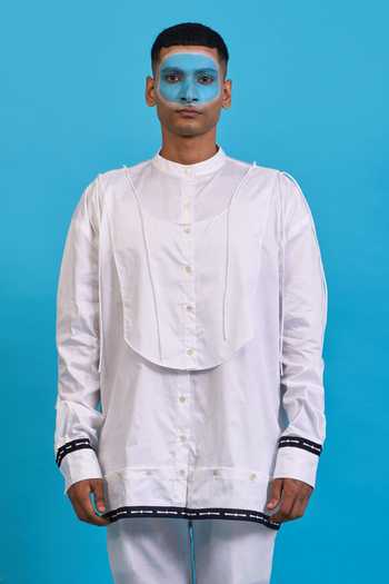 Saim Deconstructed Kurta Yoke Shirt 