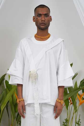 Saim Cross Strapped Heart T Shirt 