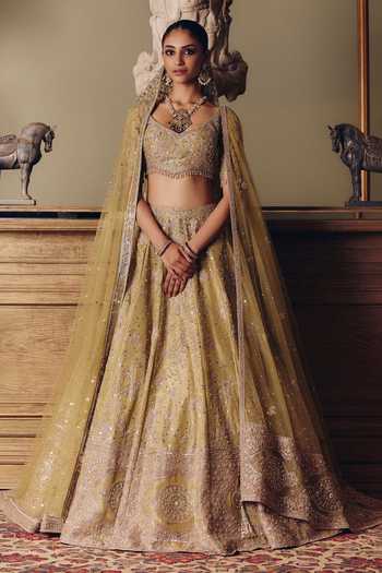 MATSYA The Royal Masai Landscape Aged Lehenga Set