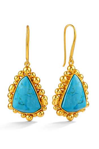 Arvino Turquoise Drop Earrings 