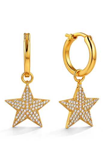 Arvino Star Charm Earrings 
