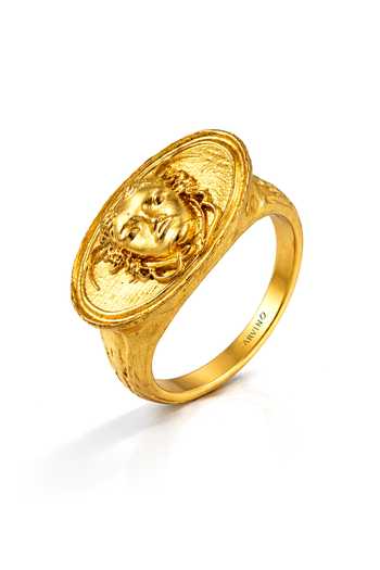 Arvino Face Medallion Ring 