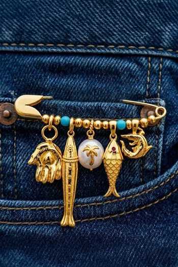 Arvino Ocean Relic Charm Pin Brooch 