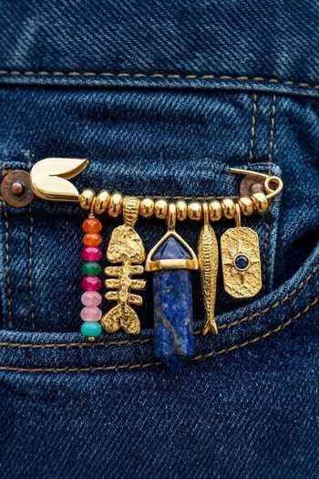 Arvino Stone Embellished Brooch 