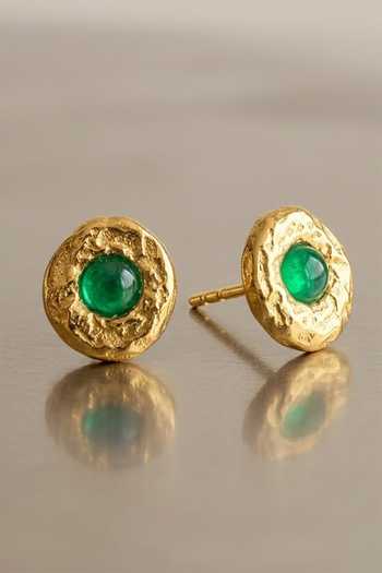 Buy Arvino Green Onyx Stud Earrings Online at Aza Fashions Buy_Arvino_Green Onyx Stud Earrings _Online_at_Aza_Fashions