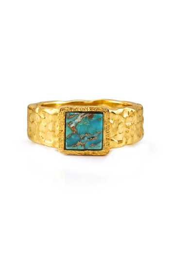 Arvino Green Textured Band Ring Online at Aza Fashions Arvino_Green Textured Band Ring _Online_at_Aza_Fashions