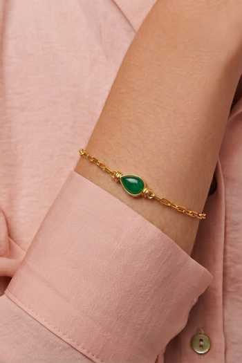 Arvino Green Onyx Teardrop Bracelet at Aza Fashions Arvino_Green Onyx Teardrop Bracelet _at_Aza_Fashions