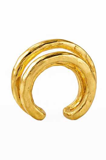 Arvino Gold Plated Textured Pattern Ear Cuff Online at Aza Fashions Arvino_Gold Plated Textured Pattern Ear Cuff _Online_at_Aza_Fashions