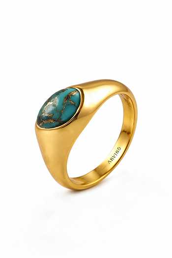 Arvino Turquoise Bezel Ring 