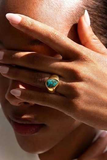 Buy Arvino Green Turquoise Bezel Ring Buy_Arvino_Green Turquoise Bezel Ring