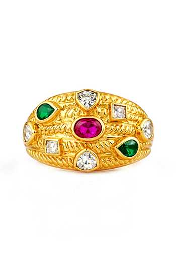 Arvino Multi Color Textured Band Ring Online at Aza Fashions Arvino_Multi Color Textured Band Ring _Online_at_Aza_Fashions